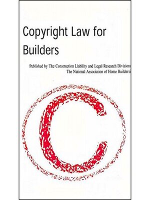 cover image of Copyright Law for Home Builders